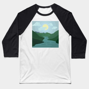 Mountain Nature Baseball T-Shirt